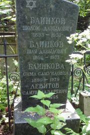 Блинкова Сима Самуиловна, Москва, Востряковское кладбище